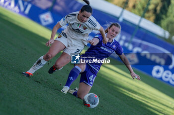 2024-02-17 - Evelyne Viens (7 Roma) vs Emma Skou Farge (44 Fiorentina) - ACF FIORENTINA VS AS ROMA - ITALIAN SERIE A WOMEN - SOCCER