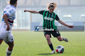 2024-02-17 - Davina Philtjens of Sassuolo Women in action during the Serie A Femminile match between Sassuolo Women and Sampdoria Women at Stadio Enzo Ricci Sassuolo on February 17, 2024 in Sassuolo, Italy. - US SASSUOLO VS UC SAMPDORIA - ITALIAN SERIE A WOMEN - SOCCER