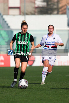 2024-02-17 - Cecilia Prugna of Sassuolo Women in action during the Serie A Femminile match between Sassuolo Women and Sampdoria Women at Stadio Enzo Ricci Sassuolo on February 17, 2024 in Sassuolo, Italy. - US SASSUOLO VS UC SAMPDORIA - ITALIAN SERIE A WOMEN - SOCCER