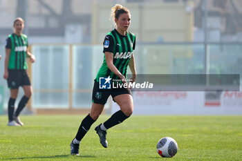 2024-02-17 - Cecilia Prugna of Sassuolo Women in action during the Serie A Femminile match between Sassuolo Women and Sampdoria Women at Stadio Enzo Ricci Sassuolo on February 17, 2024 in Sassuolo, Italy. - US SASSUOLO VS UC SAMPDORIA - ITALIAN SERIE A WOMEN - SOCCER