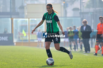 2024-02-17 - Gram Pleidrup of Sassuolo Women in action during the Serie A Femminile match between Sassuolo Women and Sampdoria Women at Stadio Enzo Ricci Sassuolo on February 17, 2024 in Sassuolo, Italy. - US SASSUOLO VS UC SAMPDORIA - ITALIAN SERIE A WOMEN - SOCCER
