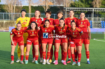 2024-01-16 - The formation of Roma Soccer - Women Italian Cup Macth Between Napoli Femminile vs AS Roma - NAPOLI FEMMINILE VS AS ROMA - WOMEN ITALIAN CUP - SOCCER