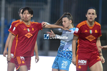 2024-01-16 - Saki Kumagai of AS Roma and Sofia Bertucci of SSC Napoli Soccer - Women Italian Cup Macth Between Napoli Femminile vs AS Roma - NAPOLI FEMMINILE VS AS ROMA - WOMEN ITALIAN CUP - SOCCER