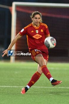 2024-01-16 - Oihane Valdezate Cabornero of AS Roma in action Soccer - Women Italian Cup Macth Between Napoli Femminile vs AS Roma - NAPOLI FEMMINILE VS AS ROMA - WOMEN ITALIAN CUP - SOCCER