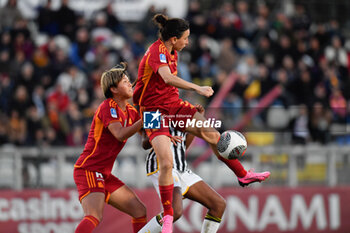 2024-02-04 - Di Guglielmo AS Roma in action during the 15th day of the Serie A Championship between A.S. Roma Women vs Juventus F.C. on 4 February 2024 at the Tre Fontane Stadium in Rome, Italy. - A.S. ROMA WOMEN VS JUVENTUS F.C. 15TH DAY OF THE SERIE A CHAMPIONSHIP - ITALIAN SERIE A WOMEN - SOCCER