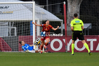2024-02-04 - Viens AS Roma rejoices during the 15th day of the Serie A Championship between A.S. Roma Women vs Juventus F.C. on 4 February 2024 at the Tre Fontane Stadium in Rome, Italy. - A.S. ROMA WOMEN VS JUVENTUS F.C. 15TH DAY OF THE SERIE A CHAMPIONSHIP - ITALIAN SERIE A WOMEN - SOCCER