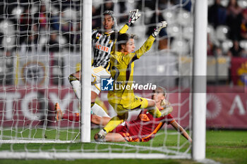 2024-02-04 - Thomas score for Juventus FC during the 15th day of the Serie A Championship between A.S. Roma Women vs Juventus F.C. on 4 February 2024 at the Tre Fontane Stadium in Rome, Italy. - A.S. ROMA WOMEN VS JUVENTUS F.C. 15TH DAY OF THE SERIE A CHAMPIONSHIP - ITALIAN SERIE A WOMEN - SOCCER