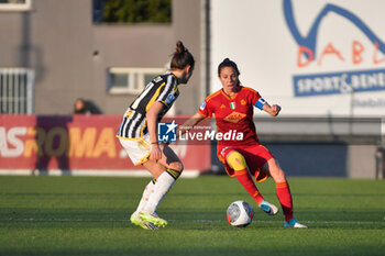2024-02-04 - Gliugliano AS Roma and Lenzini Juventus FC in action during the 15th day of the Serie A Championship between A.S. Roma Women vs Juventus F.C. on 4 February 2024 at the Tre Fontane Stadium in Rome, Italy. - A.S. ROMA WOMEN VS JUVENTUS F.C. 15TH DAY OF THE SERIE A CHAMPIONSHIP - ITALIAN SERIE A WOMEN - SOCCER