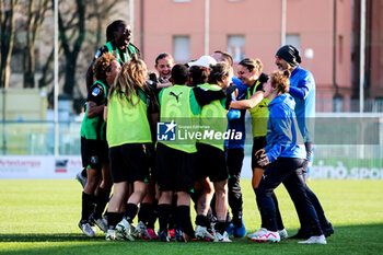 2024-03-16 - Sassuolo Women celebrate after scoring the 1-0 goal during the Women's Serie A match between Sassuolo Women and Fiorentina Women at the Enzo Ricci Stadium in Sassuolo on March 16, 2024 in Sassuolo, Italy. - US SASSUOLO VS ACF FIORENTINA - ITALIAN SERIE A WOMEN - SOCCER