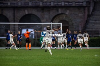 2024-03-29 - AS Roma celebrates after goal - POULE SCUDETTO - FC INTERNAZIONALE WOMEN VS AS ROMA - ITALIAN SERIE A WOMEN - SOCCER