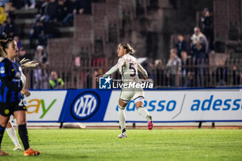 2024-03-29 - TROELSGAARD Sanne celebrates after goal (AS Roma) - POULE SCUDETTO - FC INTERNAZIONALE WOMEN VS AS ROMA - ITALIAN SERIE A WOMEN - SOCCER