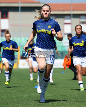 2024-04-13 - Beatrix Foerdos of Inter Women during the warm-up before the women's Serie A match between Sassuolo Women and Inter Women at the Enzo Ricci Stadium in Sassuolo on April 13, 2024 in Sassuolo, Italy. - POULE SCUDETTO - US SASSUOLO VS FC INTERNAZIONALE WOMEN - ITALIAN SERIE A WOMEN - SOCCER