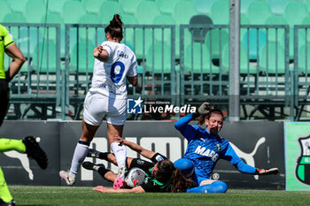 2024-04-13 - Solene Durand of Sassuolo Women during the Serie A Femminile match between Sassuolo Women and Inter Women at Stadio Enzo Ricci Sassuolo on April 13, 2024 in Sassuolo, Italy. - POULE SCUDETTO - US SASSUOLO VS FC INTERNAZIONALE WOMEN - ITALIAN SERIE A WOMEN - SOCCER