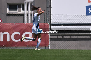 05/05/2024 - Agnese Bonfantini of F.C. Inter celebrates after scoring the gol of 2-3 during the Day 26 of Women Serie A Playoffs between A.S. Roma Women vs F.C. Inter on 5 May 2024 at the Tre Fontane Stadium in Rome, Italy. - AS ROMA - FC INTERNAZIONALE WOMEN - SERIE A FEMMINILE - CALCIO
