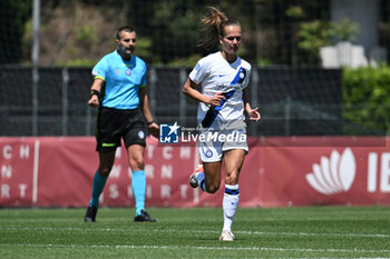 2024-05-05 - Lina Magull of F.C. Inter celebrates after scoring the gol of 1-2 during the Day 26 of Women Serie A Playoffs between A.S. Roma Women vs F.C. Inter on 5 May 2024 at the Tre Fontane Stadium in Rome, Italy. - AS ROMA - FC INTERNAZIONALE WOMEN - ITALIAN SERIE A WOMEN - SOCCER