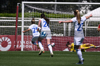 05/05/2024 - Lina Magull of F.C. Inter scores the goal of 1-2 during the Day 26 of Women Serie A Playoffs between A.S. Roma Women vs F.C. Inter on 5 May 2024 at the Tre Fontane Stadium in Rome, Italy. - AS ROMA - FC INTERNAZIONALE WOMEN - SERIE A FEMMINILE - CALCIO