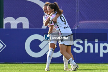06/05/2024 - Juventus FC Women's forward Sofia Cantore celebrates after scoring a goal with Juventus FC Women's midfielder Arianna Caruso - ACF FIORENTINA VS JUVENTUS FC - SERIE A FEMMINILE - CALCIO