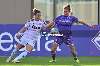2024-05-06 - ACF Fiorentina Women's forward Miriam Longo against Juventus FC Women's midfielder Arianna Caruso - ACF FIORENTINA VS JUVENTUS FC - ITALIAN SERIE A WOMEN - SOCCER