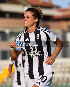 2024-09-01 - Cristiana Girelli of Juventus Women celebrates with her teammates scoring the 2-1 goal during the Women's Serie A match between Sassuolo Women and Juventus Women at the Enzo Ricci Stadium in Sassuolo on September 01, 2024 in Sassuolo, Italy. - US SASSUOLO VS JUVENTUS FC - ITALIAN SERIE A WOMEN - SOCCER