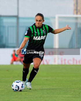 2024-09-01 - Gina Maria Chmielinski of Sassuolo Women during the Women's Serie A match between Sassuolo Women and Juventus Women at the Enzo Ricci Stadium in Sassuolo on September 01, 2024 in Sassuolo, Italy - US SASSUOLO VS JUVENTUS FC - ITALIAN SERIE A WOMEN - SOCCER