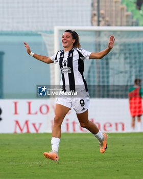 2024-09-01 - Sofia Cantore celebrates scoring the 1-4 goal during the Women's Serie A match between Sassuolo Women and Juventus Women at the Enzo Ricci Stadium in Sassuolo on September 01, 2024 in Sassuolo, Italy. - US SASSUOLO VS JUVENTUS FC - ITALIAN SERIE A WOMEN - SOCCER