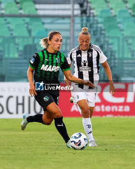 2024-09-01 - Gina Maria Chmielinski of Sassuolo Women during the Women's Serie A match between Sassuolo Women and Juventus Women at the Enzo Ricci Stadium in Sassuolo on September 01, 2024 in Sassuolo, Italy - US SASSUOLO VS JUVENTUS FC - ITALIAN SERIE A WOMEN - SOCCER