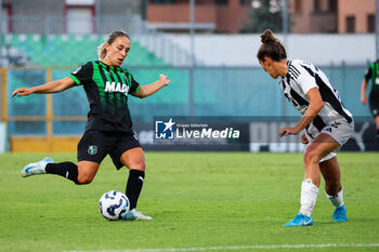 2024-09-01 - Gina Maria Chmielinski of Sassuolo Women during the Women's Serie A match between Sassuolo Women and Juventus Women at the Enzo Ricci Stadium in Sassuolo on September 01, 2024 in Sassuolo, Italy - US SASSUOLO VS JUVENTUS FC - ITALIAN SERIE A WOMEN - SOCCER