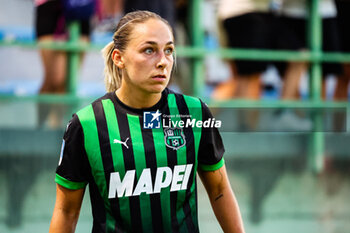 2024-09-01 - Gina Maria Chmielinski of Sassuolo Women during the Women's Serie A match between Sassuolo Women and Juventus Women at the Enzo Ricci Stadium in Sassuolo on September 01, 2024 in Sassuolo, Italy - US SASSUOLO VS JUVENTUS FC - ITALIAN SERIE A WOMEN - SOCCER