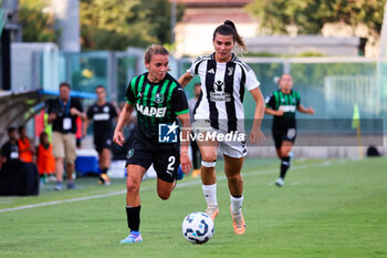 2024-09-01 - Davina Philtjens of Sassuolo Women and Sofia Cantore of Juventus Women during the Women's Serie A match between Sassuolo Women and Juventus Women at the Enzo Ricci Stadium in Sassuolo on September 01, 2024 in Sassuolo, Italy - US SASSUOLO VS JUVENTUS FC - ITALIAN SERIE A WOMEN - SOCCER