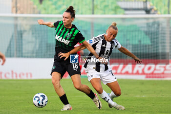 2024-09-01 - Valentina Gallazzi of Sassuolo Women and Hanna Bennison of Juventus Women Alessia Capelletti of Juventus Women during the Women's Serie A match between Sassuolo Women and Juventus Women at the Enzo Ricci Stadium in Sassuolo on September 01, 2024 in Sassuolo, Italy - US SASSUOLO VS JUVENTUS FC - ITALIAN SERIE A WOMEN - SOCCER