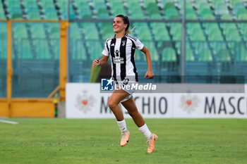 2024-09-01 - Sofia Cantore celebrates scoring the 1-4 goal during the Women's Serie A match between Sassuolo Women and Juventus Women at the Enzo Ricci Stadium in Sassuolo on September 01, 2024 in Sassuolo, Italy. - US SASSUOLO VS JUVENTUS FC - ITALIAN SERIE A WOMEN - SOCCER