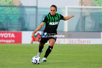 2024-09-01 - Gina Maria Chmielinski of Sassuolo Women during the Women's Serie A match between Sassuolo Women and Juventus Women at the Enzo Ricci Stadium in Sassuolo on September 01, 2024 in Sassuolo, Italy - US SASSUOLO VS JUVENTUS FC - ITALIAN SERIE A WOMEN - SOCCER