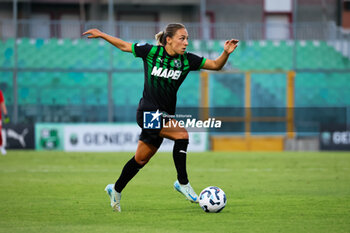 2024-09-01 - Gina Maria Chmielinski of Sassuolo Women during the Women's Serie A match between Sassuolo Women and Juventus Women at the Enzo Ricci Stadium in Sassuolo on September 01, 2024 in Sassuolo, Italy - US SASSUOLO VS JUVENTUS FC - ITALIAN SERIE A WOMEN - SOCCER