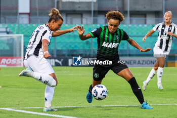 2024-09-01 - Arianna Caruso of Juventus Women and Kassandra Missipo of Sassuolo Women during the Women's Serie A match between Sassuolo Women and Juventus Women at the Enzo Ricci Stadium in Sassuolo on September 01, 2024 in Sassuolo, Italy - US SASSUOLO VS JUVENTUS FC - ITALIAN SERIE A WOMEN - SOCCER