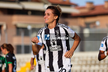 2024-09-01 - Cristiana Girelli of Juventus Women celebrates with her teammates scoring the 2-1 goal during the Women's Serie A match between Sassuolo Women and Juventus Women at the Enzo Ricci Stadium in Sassuolo on September 01, 2024 in Sassuolo, Italy. - US SASSUOLO VS JUVENTUS FC - ITALIAN SERIE A WOMEN - SOCCER