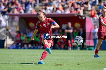 2024-09-14 - Manuela Giugliano (AS Roma Women) goal 1-0\ during the Italian Football Championship League A Women 2024/2025 match between AS Roma vs US Sassuolo at the Tre Fontane stadium on 14 September 2024. - AS ROMA VS US SASSUOLO - ITALIAN SERIE A WOMEN - SOCCER