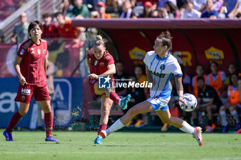 2024-09-14 - Giada Greggi (AS Roma Women)  during the Italian Football Championship League A Women 2024/2025 match between AS Roma vs US Sassuolo at the Tre Fontane stadium on 14 September 2024. - AS ROMA VS US SASSUOLO - ITALIAN SERIE A WOMEN - SOCCER