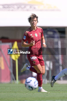 2024-09-14 - Valentina Giacinti (AS Roma Women)  during the Italian Football Championship League A Women 2024/2025 match between AS Roma vs US Sassuolo at the Tre Fontane stadium on 14 September 2024. - AS ROMA VS US SASSUOLO - ITALIAN SERIE A WOMEN - SOCCER