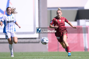 2024-09-14 - Giada Greggi (AS Roma Women)  during the Italian Football Championship League A Women 2024/2025 match between AS Roma vs US Sassuolo at the Tre Fontane stadium on 14 September 2024. - AS ROMA VS US SASSUOLO - ITALIAN SERIE A WOMEN - SOCCER