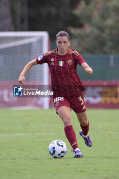 2024-09-14 - Lucia Di Guglielmo (AS Roma Women)  during the Italian Football Championship League A Women 2024/2025 match between AS Roma vs US Sassuolo at the Tre Fontane stadium on 14 September 2024. - AS ROMA VS US SASSUOLO - ITALIAN SERIE A WOMEN - SOCCER