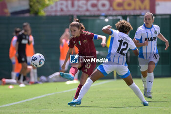 2024-09-14 - Manuela Giugliano (AS Roma Women)  during the Italian Football Championship League A Women 2024/2025 match between AS Roma vs US Sassuolo at the Tre Fontane stadium on 14 September 2024. - AS ROMA VS US SASSUOLO - ITALIAN SERIE A WOMEN - SOCCER