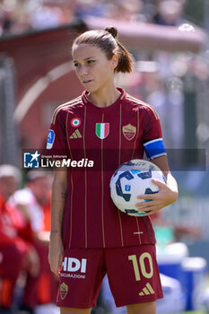 2024-09-14 - Manuela Giugliano (AS Roma Women)  during the Italian Football Championship League A Women 2024/2025 match between AS Roma vs US Sassuolo at the Tre Fontane stadium on 14 September 2024. - AS ROMA VS US SASSUOLO - ITALIAN SERIE A WOMEN - SOCCER