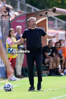 2024-09-14 - Alessandro Spugna coach of AS Roma Women during the Italian Football Championship League A Women 2024/2025 match between AS Roma vs US Sassuolo at the Tre Fontane stadium on 14 September 2024. - AS ROMA VS US SASSUOLO - ITALIAN SERIE A WOMEN - SOCCER