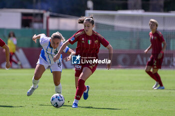 2024-09-14 - Giulia Dragoni (AS Roma Women)  during the Italian Football Championship League A Women 2024/2025 match between AS Roma vs US Sassuolo at the Tre Fontane stadium on 14 September 2024. - AS ROMA VS US SASSUOLO - ITALIAN SERIE A WOMEN - SOCCER