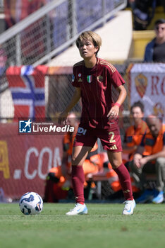 2024-09-14 - AS Roma's Moeka Minami during the Italian Football Championship League A Women 2024/2025 match between AS Roma vs US Sassuolo at the Tre Fontane stadium on 14 September 2024. - AS ROMA VS US SASSUOLO - ITALIAN SERIE A WOMEN - SOCCER