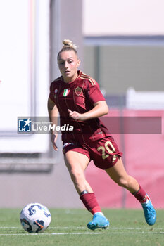 2024-09-14 - AS Roma's Giada Greggi during the Italian Football Championship League A Women 2024/2025 match between AS Roma vs US Sassuolo at the Tre Fontane stadium on 14 September 2024. - AS ROMA VS US SASSUOLO - ITALIAN SERIE A WOMEN - SOCCER