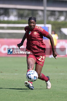 2024-09-14 - AS Roma's Hawa Cissoko during the Italian Football Championship League A Women 2024/2025 match between AS Roma vs US Sassuolo at the Tre Fontane stadium on 14 September 2024. - AS ROMA VS US SASSUOLO - ITALIAN SERIE A WOMEN - SOCCER