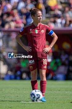 2024-09-14 - AS Roma's Manuela Giugliano during the Italian Football Championship League A Women 2024/2025 match between AS Roma vs US Sassuolo at the Tre Fontane stadium on 14 September 2024. - AS ROMA VS US SASSUOLO - ITALIAN SERIE A WOMEN - SOCCER