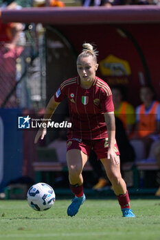 2024-09-14 - AS Roma's Giada Greggi during the Italian Football Championship League A Women 2024/2025 match between AS Roma vs US Sassuolo at the Tre Fontane stadium on 14 September 2024. - AS ROMA VS US SASSUOLO - ITALIAN SERIE A WOMEN - SOCCER