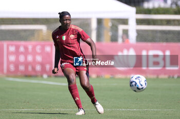 2024-09-14 - AS Roma's Hawa Cissoko during the Italian Football Championship League A Women 2024/2025 match between AS Roma vs US Sassuolo at the Tre Fontane stadium on 14 September 2024. - AS ROMA VS US SASSUOLO - ITALIAN SERIE A WOMEN - SOCCER